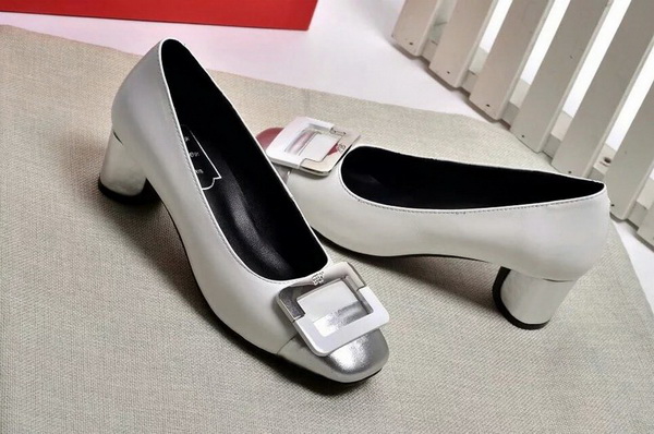 RV Shallow mouth Block heel Shoes Women--021
